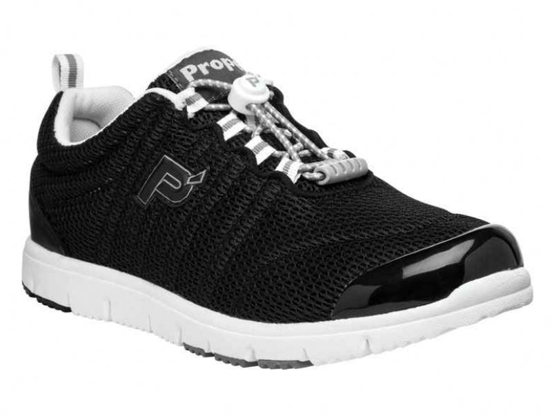 Propet Travel Walker II - Women's Lightweight Sneaker Black Mesh (W3239BM)