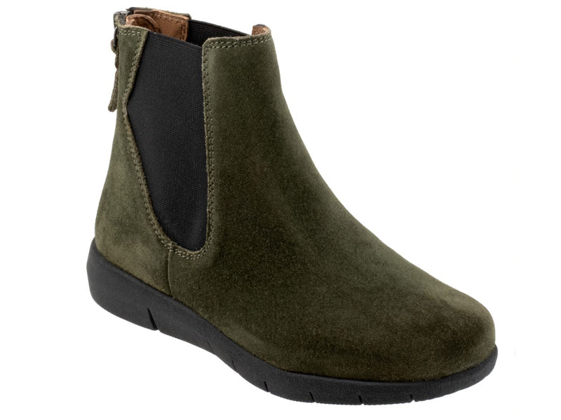 Softwalk Albany - Womens Boot Dark Green Suede (320)