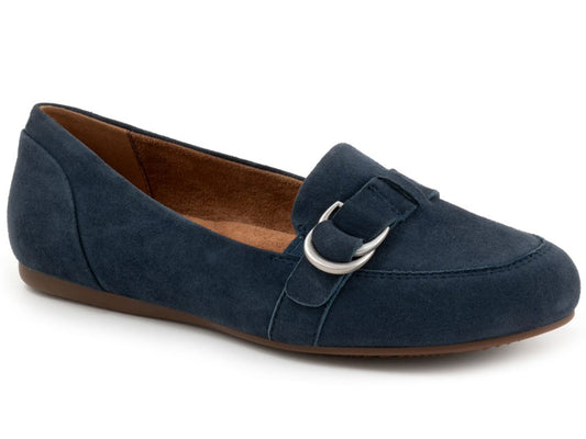 Softwalk Serra - Womens Flats Navy Suede (403)