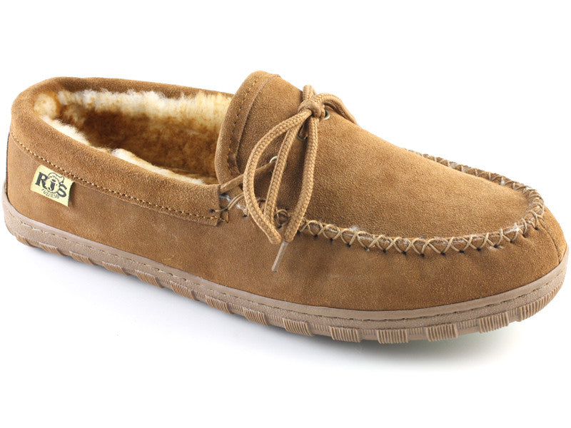 Mens sheepskin hot sale moccasin slippers