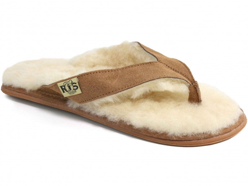 Ugg shearling outlet flip flops